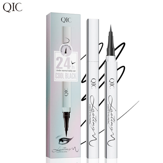 QIC Waterproof Liquid Eyeliner – 24H Smudge-Proof Ultra-Fine Tip