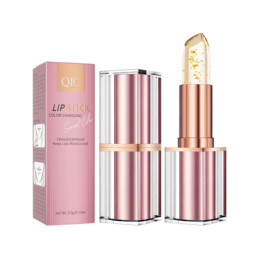 QIC Gold Foil Color-Changing Lip Balm – Hydrating & Long-Lasting