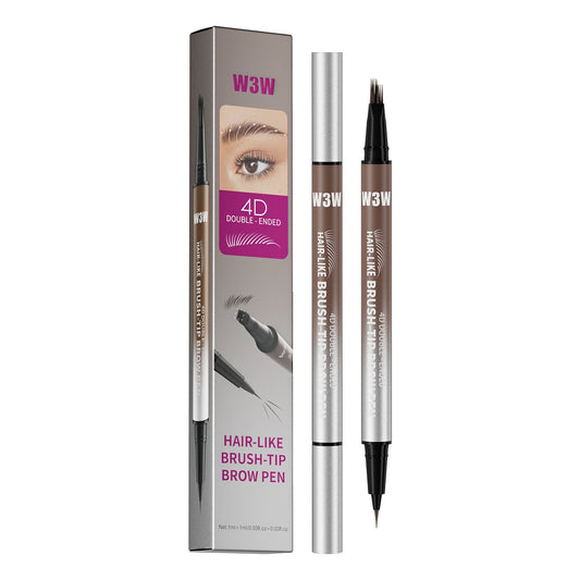W3W 4D Double-Ended Eyebrow Pen – 0.1mm Hair-Like Brush Tip