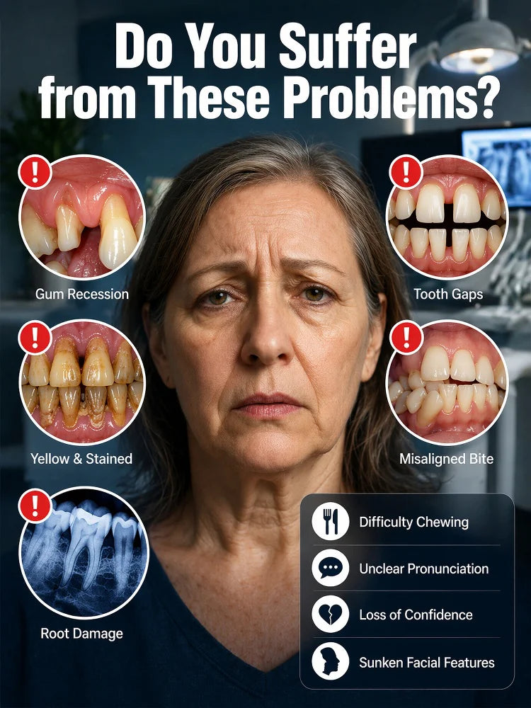 Examples of common visible smile concerns