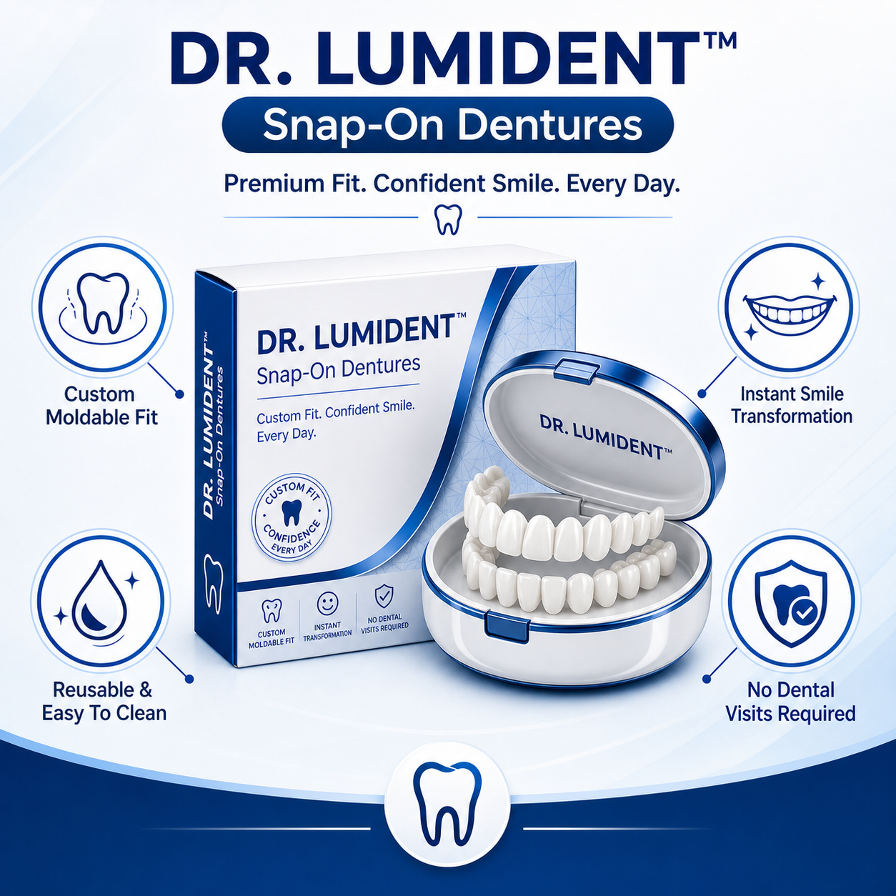 Dr. Lumident Snap-On Dentures